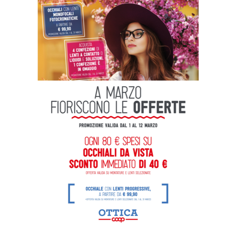 Ottica Coop offerte Marzo