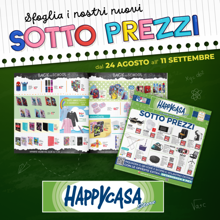 Sono arrivati i sotto prezzi di Happy Casa