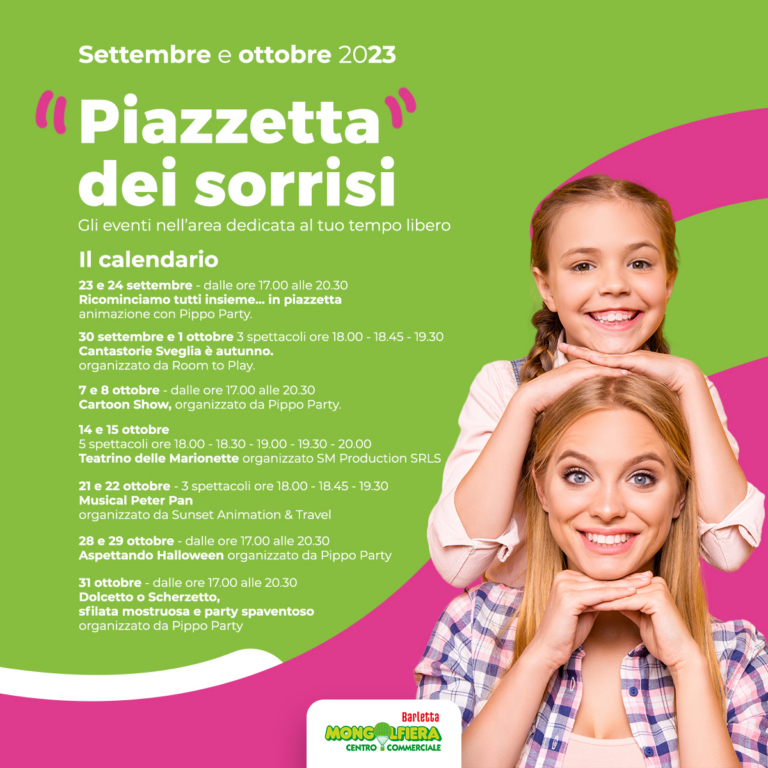 Calendario Settembre / Ottobre 2023