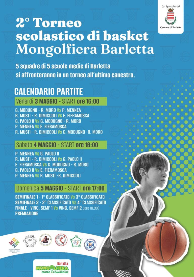2° Torneo scolastico di basket Mongolfiera Barletta